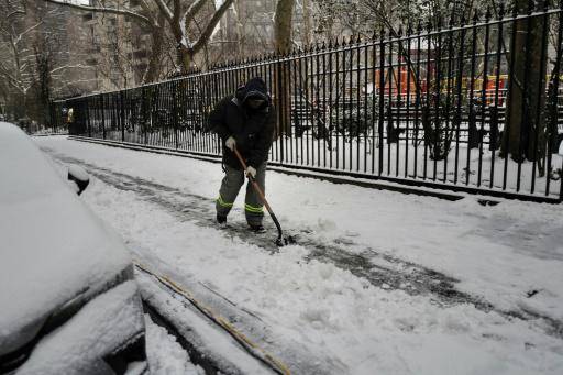 Cae la primera nevada en Nueva York en dos años