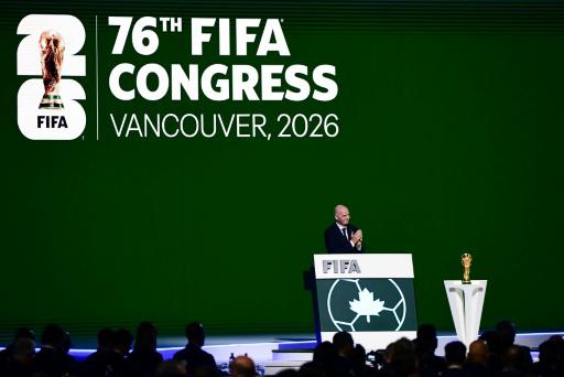 El presidente de la FIFA, Gianni Infantino, el 30 de abril de 2026 en el Congreso del organismo rector del fútbol mundial en Vancouver
