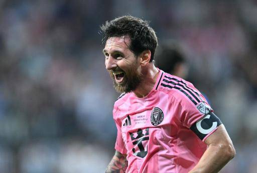 Lionel Messi celebra su gol en el triunfo del Inter Miami ante Cruz en la Campeones Cup el 16 de septiembre de 2026