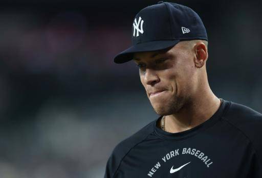 Aaron Judge antes del partido entre los Yankees de Nueva York y los Diamondbacks de Arizona el 19 de septiembre de 2026