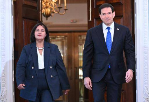 El secretario de Estado, Marco Rubio, se reúne con la líder opositora venezolana Dinorah Figuera en Washington el 9 de octubre de 2026.