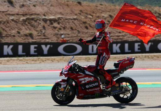Marc Márquez se lleva la carrera esprint del GP de Aragón