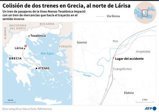 Jefe de estación griega comparece ante el juez por grave accidente de tren