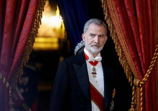 El rey Felipe VI, antes de una cena de gala en el Palacio Real de Madrid el 26 de noviembre de 2025, con motivo de una visita a España del presidente alemán