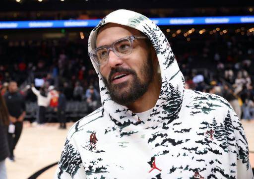 Trae Young, de los Atlanta Hawks de la NBA, tras la derrota de su equipo por 115-92 ante los LA Clippers en el State Farm Arena, en Atlanta, Georgia, el 3 de diciembre de 2025