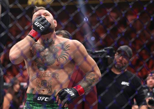 El irlandés Conor McGregor en el combate ante el estadounidense Max Holloway, en su regreso a la UFC tras cinco años de ausencia, en Las Vegas, Estados Unidos, el 11 de julio de 2026
