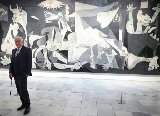 El presidente alemán visita el Guernica de Picasso antes de viajar a esa ciudad vasca