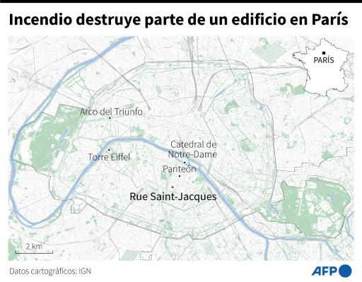 Al menos 16 heridos por una explosión que provocó el derrumbe parcial de un edificio en París