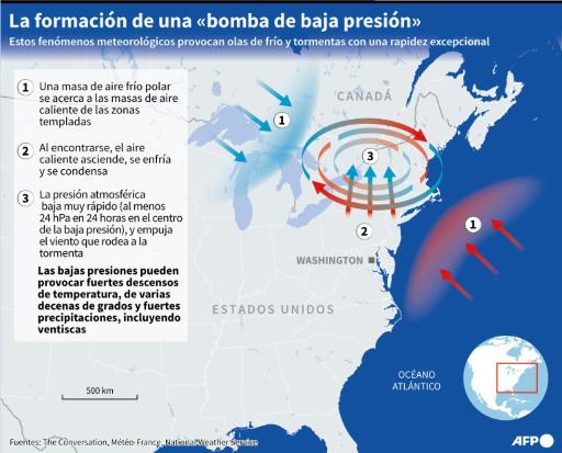 Tormenta de nieve en EEUU deja 32 muertos, apagones y vuelos cancelados
