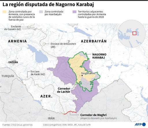 Nagorno Karabaj, disputado enclave separatista del Cáucaso