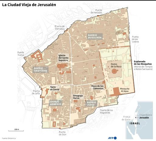 La Explanada de las Mezquitas, un lugar santo y ultrasensible de Jerusalén