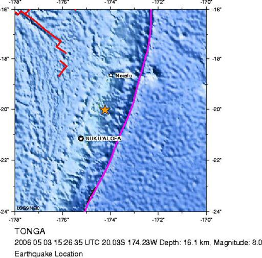 Se levanta la alerta de tsunami tras un terremoto cerca de Tonga