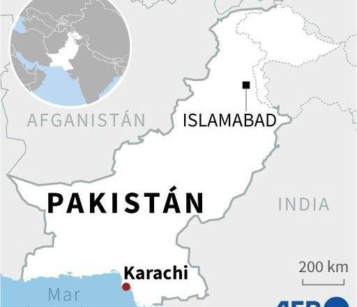 Mapa de Pakistán