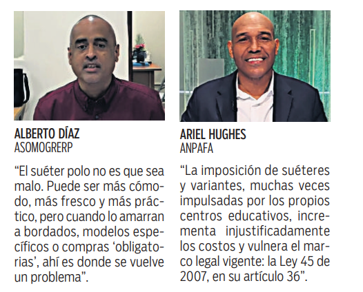 $!Los cambios en el uniforme escolar dividen a la comunidad educativa