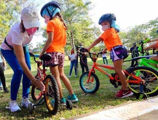 Inauguran ciclovía infantil en el Parque Omar