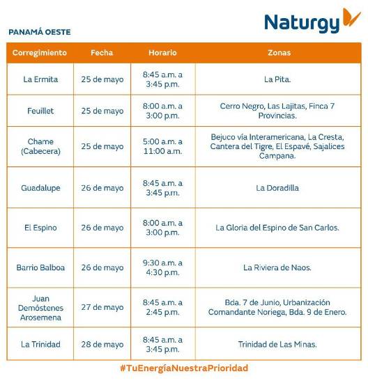 $!AVISO IMPORTANTE: Trabajos de mantenimiento en la red eléctrica del 25 al 31 de mayo de 2026