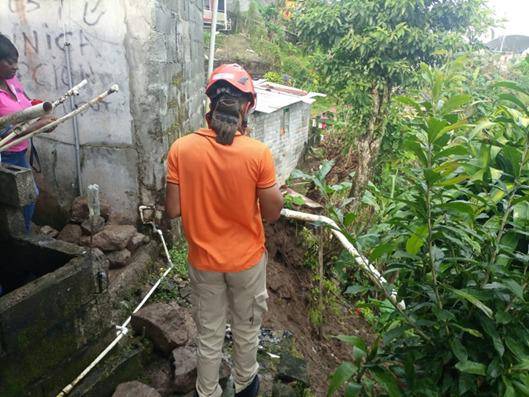 Sinaproc evalúa viviendas afectadas tras fuertes lluvias