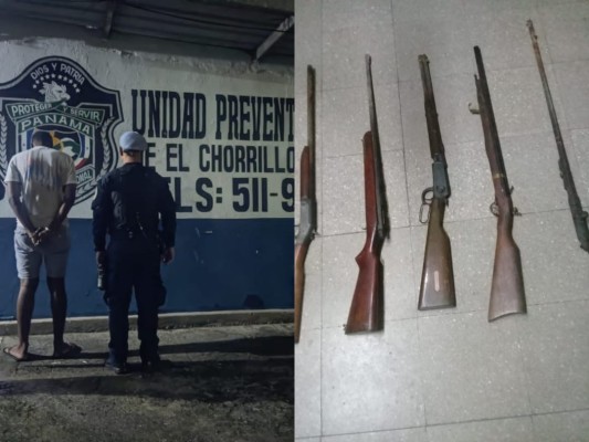 Incautan armas ilegales y droga en El Chorrillo