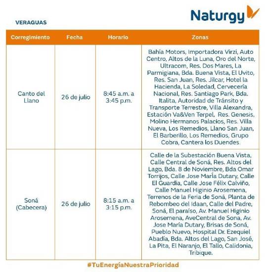 $!AVISO IMPORTANTE: Trabajos de mantenimiento en la red eléctrica del 27 de julio al 2 de agosto de 2026