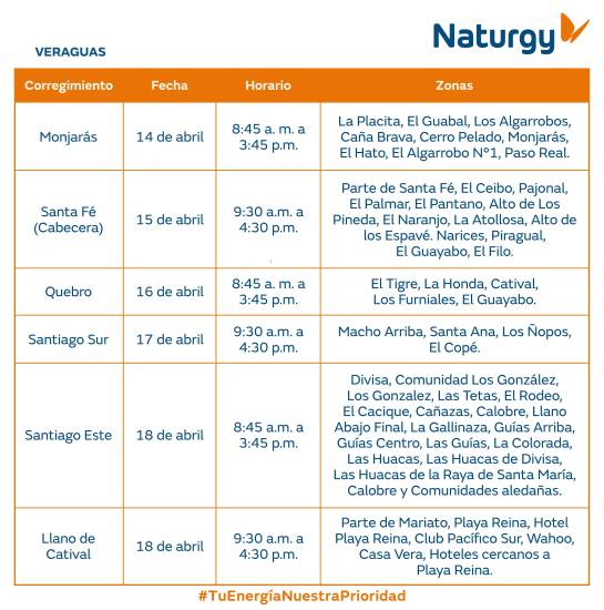 $!AVISO IMPORTANTE: Trabajos de mantenimiento en la red eléctrica del 13 al 19 de abril de 2026