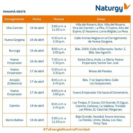 $!AVISO IMPORTANTE: Trabajos de mantenimiento en la red eléctrica del 13 al 19 de abril de 2026