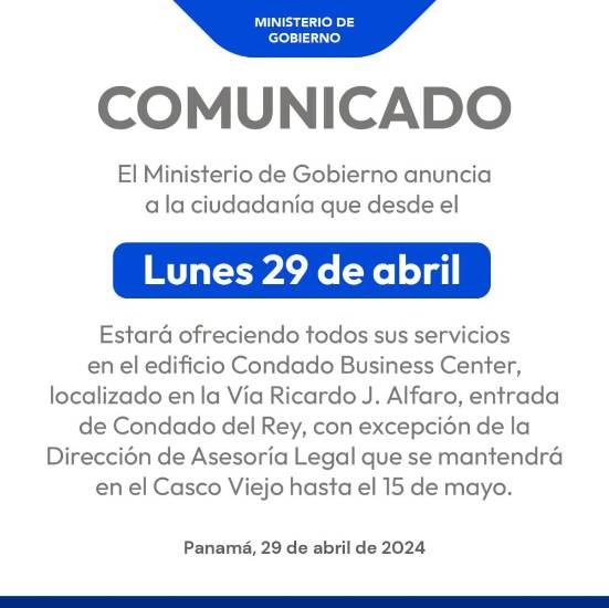 $!Ministerio de Gobierno inaugura oficinas en Condado del Rey