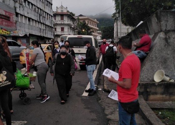 Conusi y Frenadeso inician actividades de protesta en el país; habrá marcha a las 4:00 p.m.