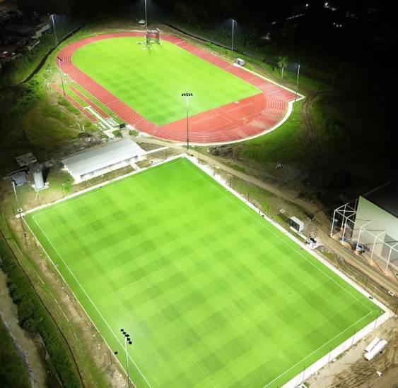 Realizan pruebas del sistema de iluminación en el Centro de Alto Rendimiento