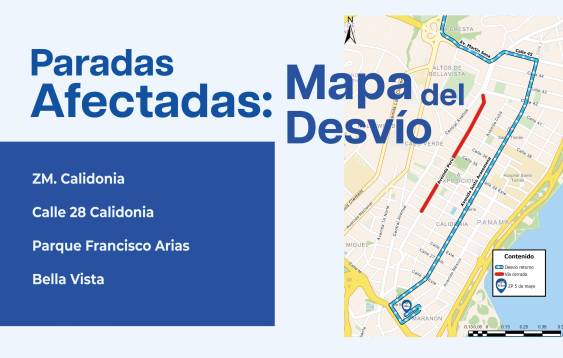 ML | Mapa del desvío.