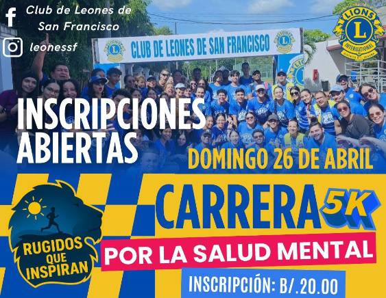 @LEONESSF | Carrera 5K por la salud mental.