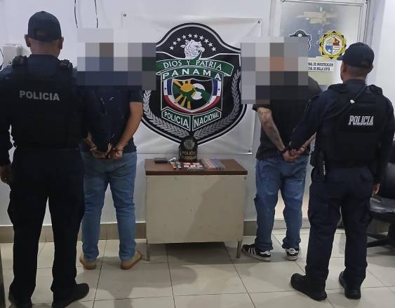 Policía Nacional aprehende a dos personas con presunta droga en Bella Vista