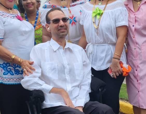 ML | El dirigente Joaquín Vásquez Ramírez durante una actividad del mes de la patria.