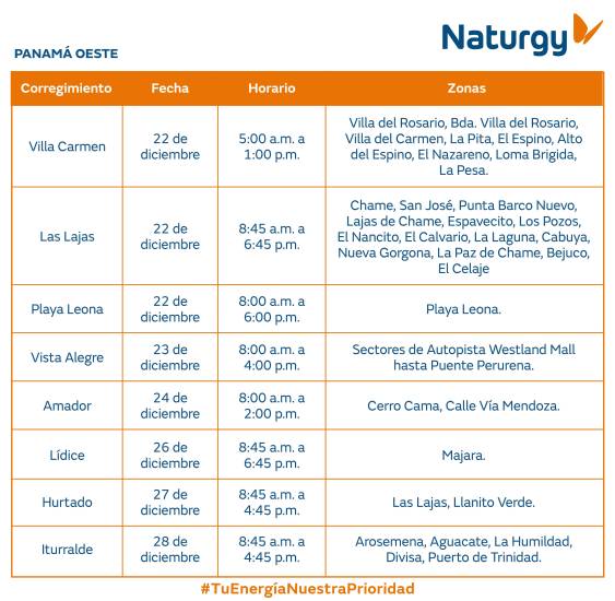 $!AVISO IMPORTANTE: Trabajos de mantenimiento en la red eléctrica del 22 al 28 de diciembre de 2025
