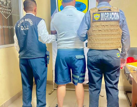 ML | La persona capturada por la policial.