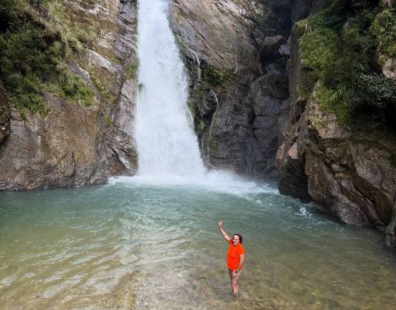 @capirita507 | Vista de la cascada El Chorro Blanco en el distrito de Olá, en la provincia de Coclé.