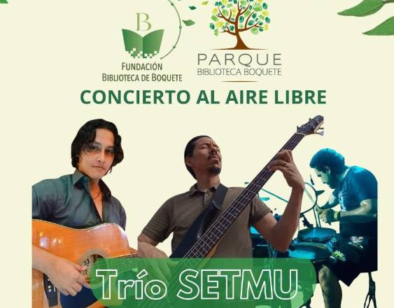 Concierto al aire libre en el Parque Biblioteca Boquete