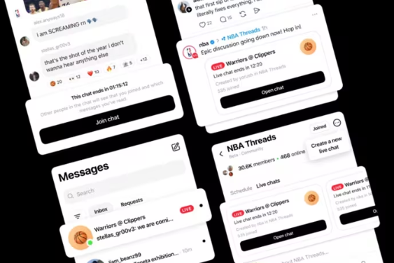 Meta integra la función de chats en directo en Threads