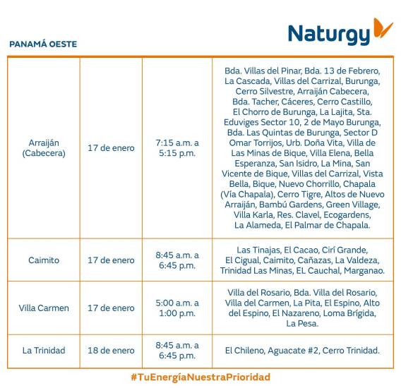 $!Aviso importante: Trabajos de mantenimiento en la red eléctrica del 12 al 18 de enero 2026