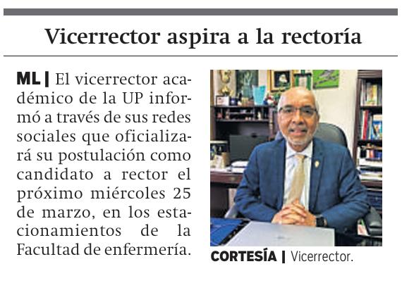 $!Perfiles y propuestas de los candidatos a rector de la UP