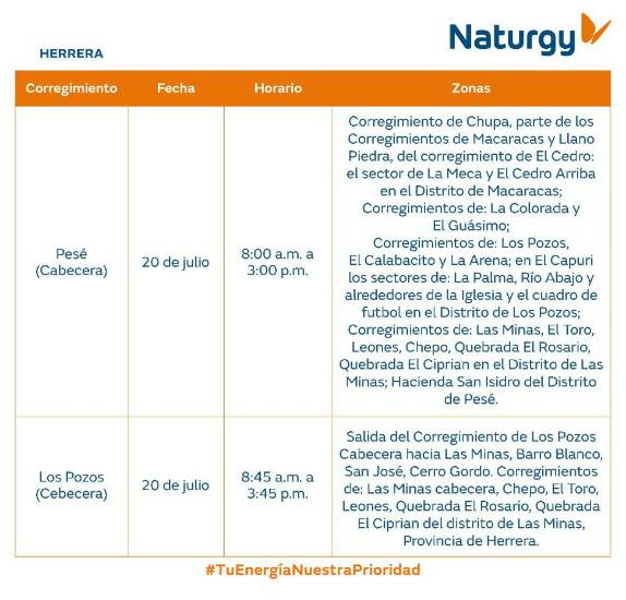 $!AVISO IMPORTANTE: Trabajos de mantenimiento en la red eléctrica del 20 al 26 de julio de 2026