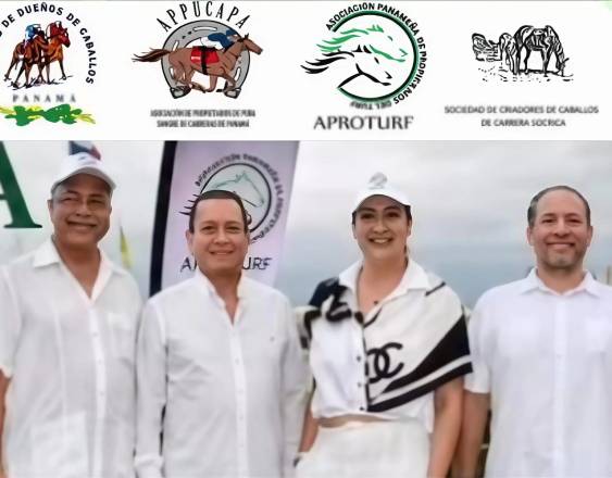 CORTESÍA | Bartolomé Mafla Herrera (Socrica), Manuel Grimaldo (SDC), Yaitza Camaño (Aproturf) y Monty Motta (Appucapa).