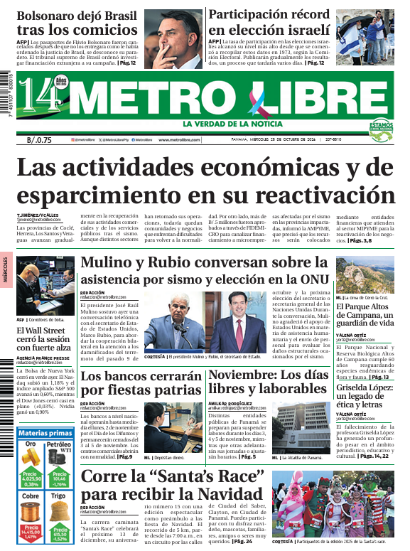 Portada del 28 de octubre de 2026