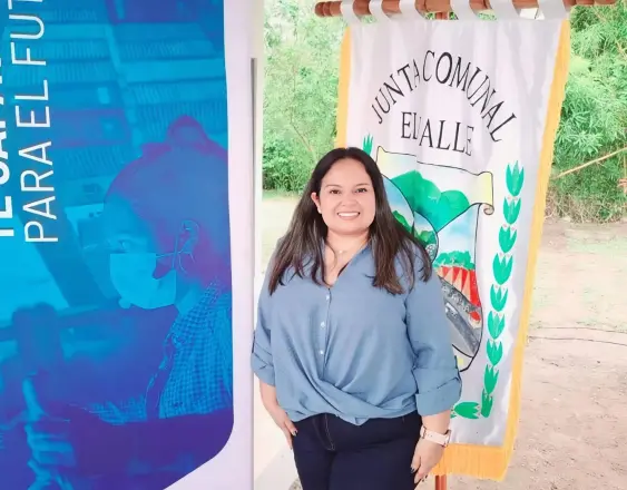 ML | La representante de El Valle de Antón, Luz Eneida González, en el centro del Instituto Nacional de Formación Profesional y Capacitación para el Desarrollo Humano.