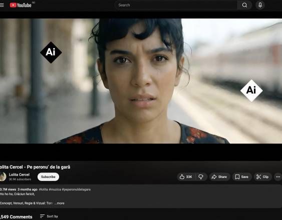 Lolita Cercel, una cantante creada con inteligencia artificial.