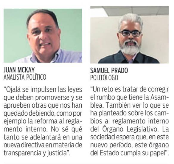 $!Reforma al reglamento y planilla, retos de la nueva AN