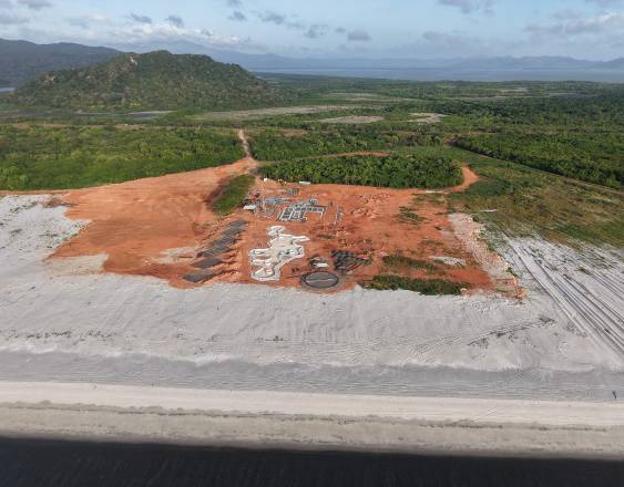 ML | Extracción ilegal de arena en el sector de Punta Chame, corregimiento de Chame.