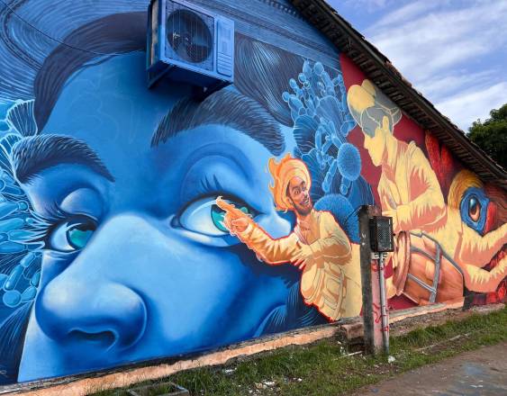 Cortesía | El mural del artista Sergio Smith, conocido como @madmagosoficial en redes.