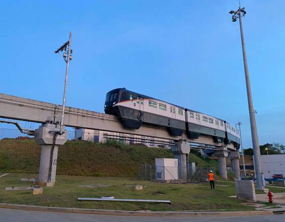 Cortesía | El Metro de Panamá compartió nuevas imágenes de las prácticas del monorriel.