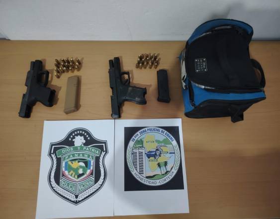 ML | Parte de la evidencia hallada en la persecución policial en Bejuco de Chame.