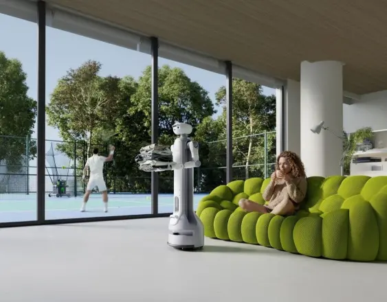 Onero H1 | Robot humanoide de SwitchBot, presentado en CES 2026, diseñado para realizar tareas domésticas como doblar ropa, organizar objetos y ayudar con la lavandería, integrando inteligencia artificial.